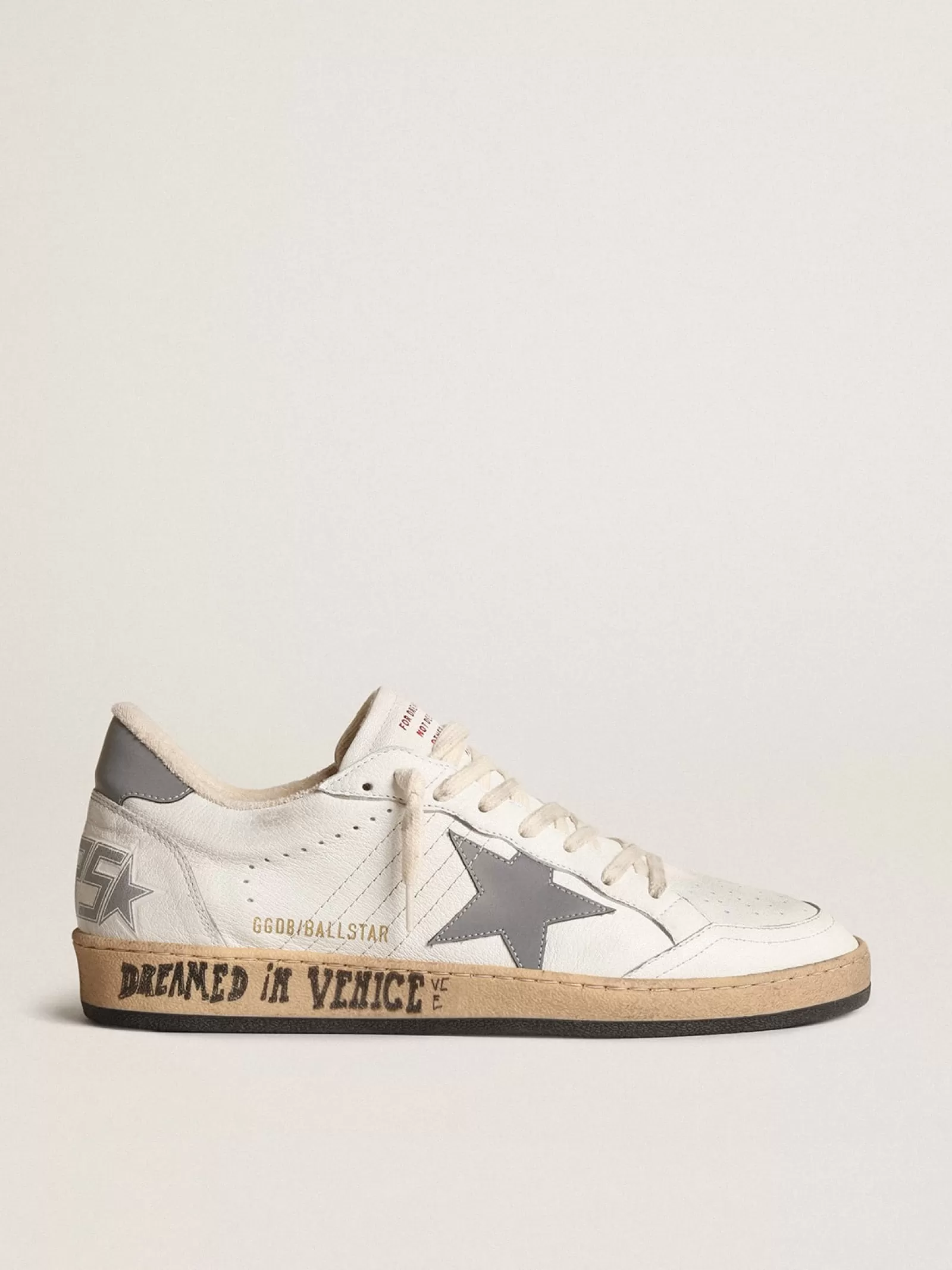 Ball Star avec contrefort en nylon réfléchissant gris | Golden Goose New