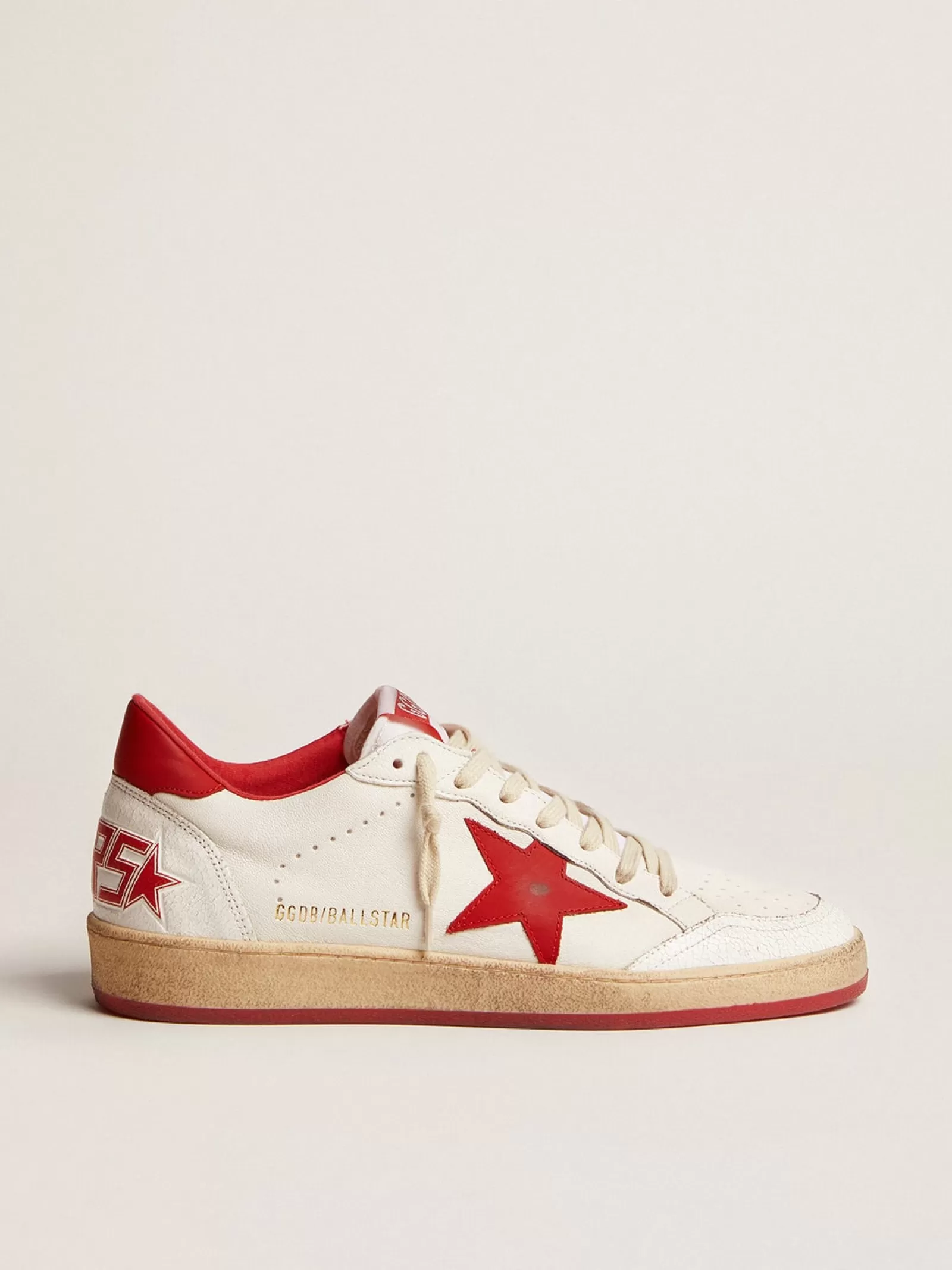 Ball Star homme en cuir blanc | Golden Goose Clearance