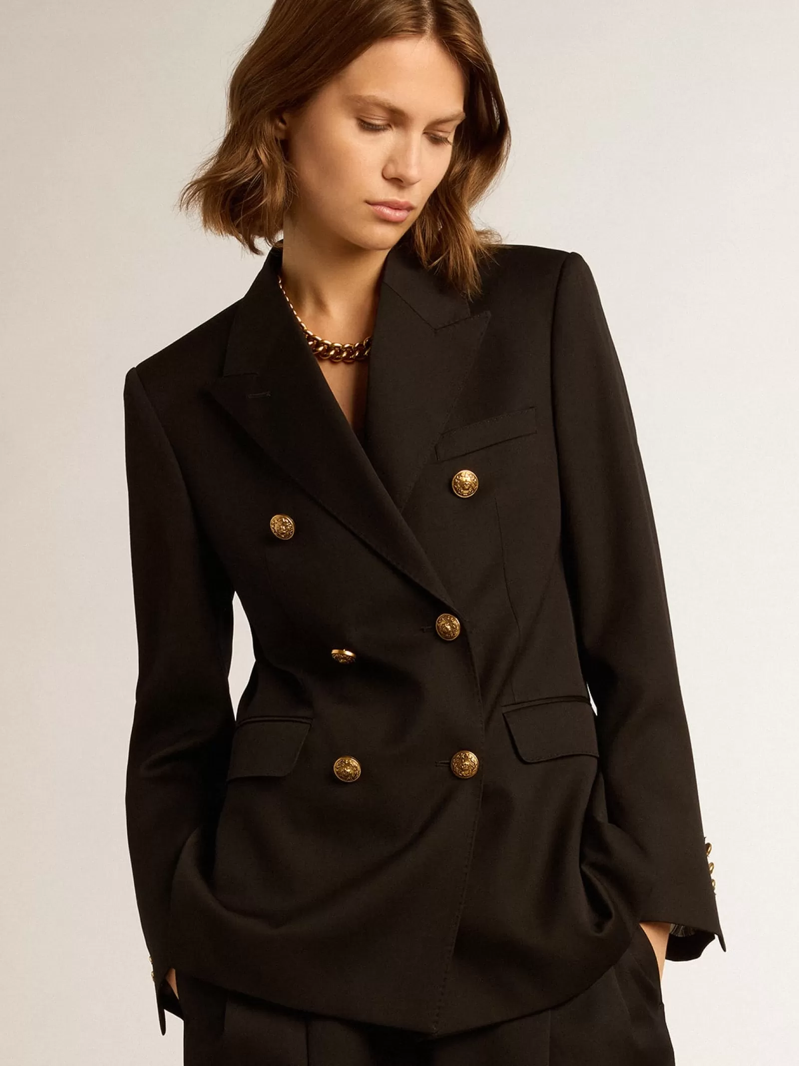 Blazer croisé noir femme | Golden Goose Best