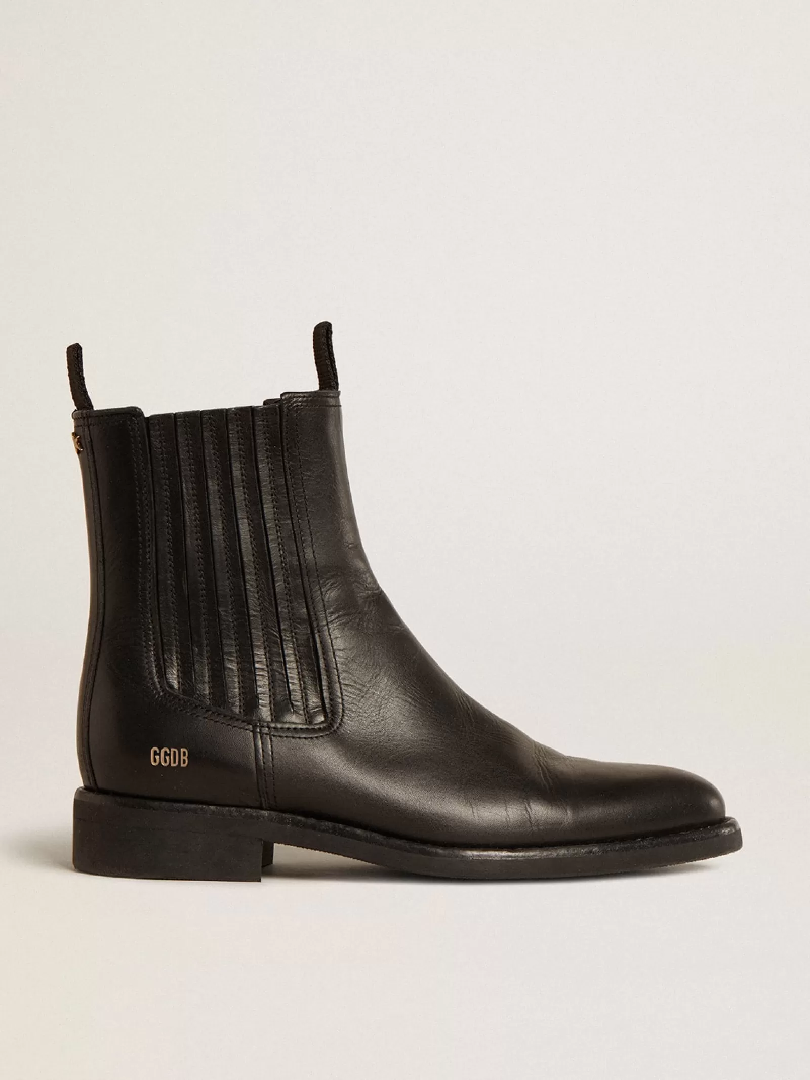 Bottines Chelsea pour homme en cuir noir | Golden Goose Discount