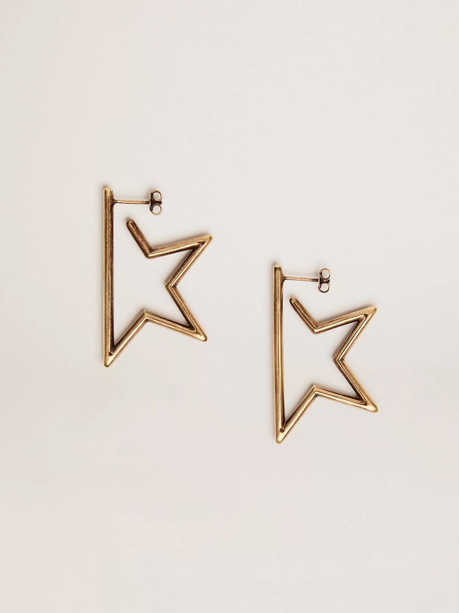Boucles d’oreilles pendantes étoile couleur or ancien | Golden Goose Fashion