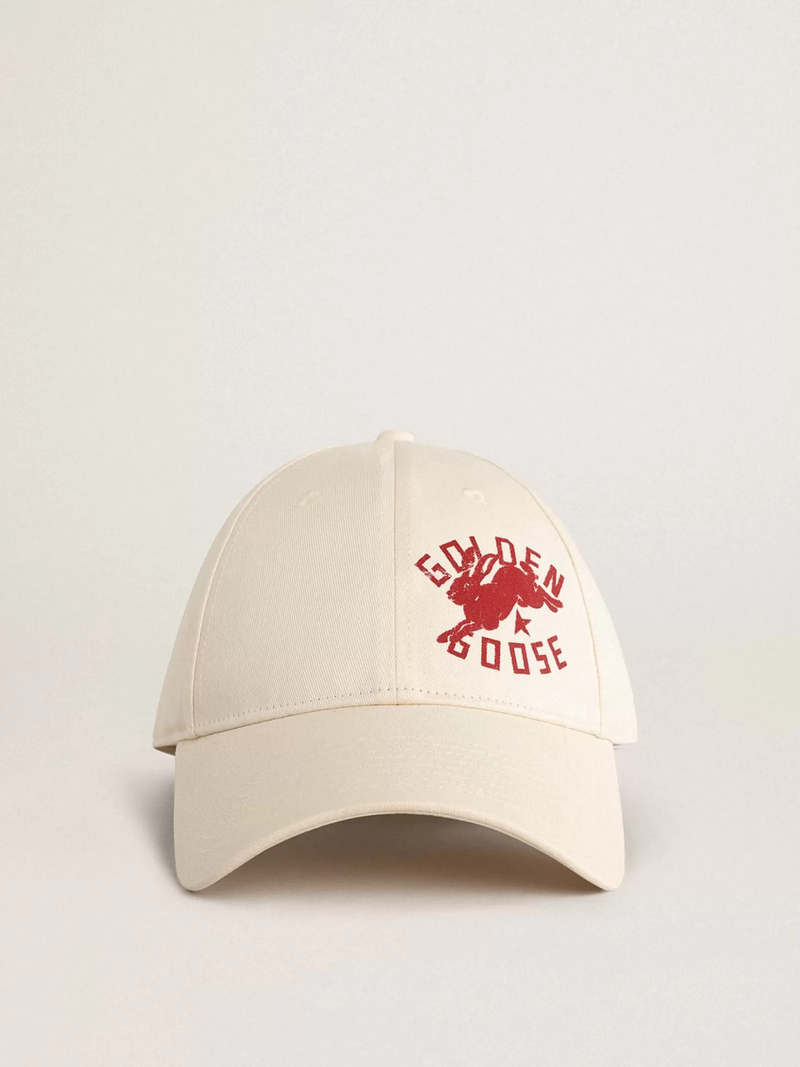 Casquette de baseball blanc caractéristique avec logo CNY | Golden Goose Best