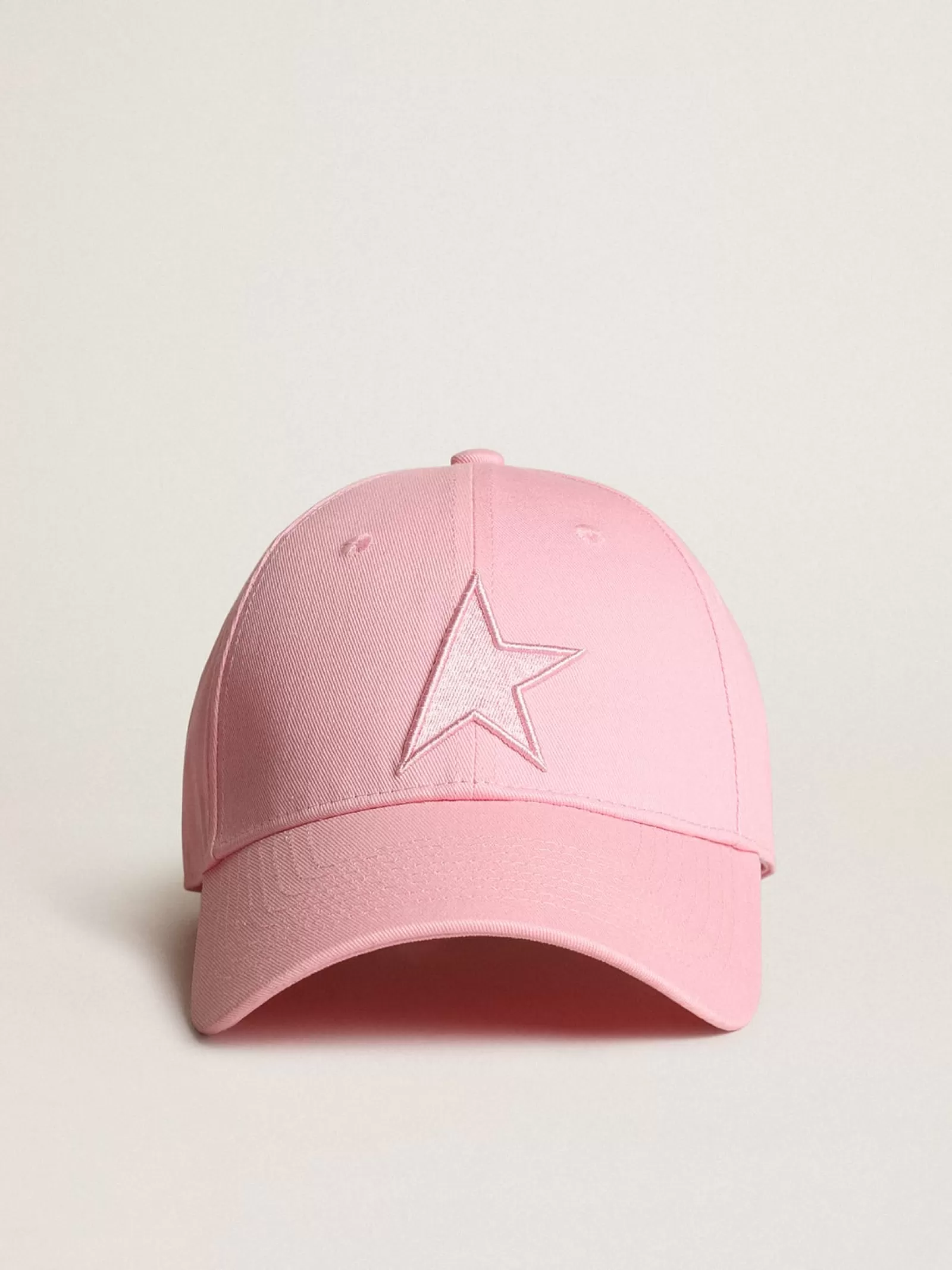Casquette de baseball Demos collection Star de couleur rose avec étoile ton sur ton | Golden Goose Sale