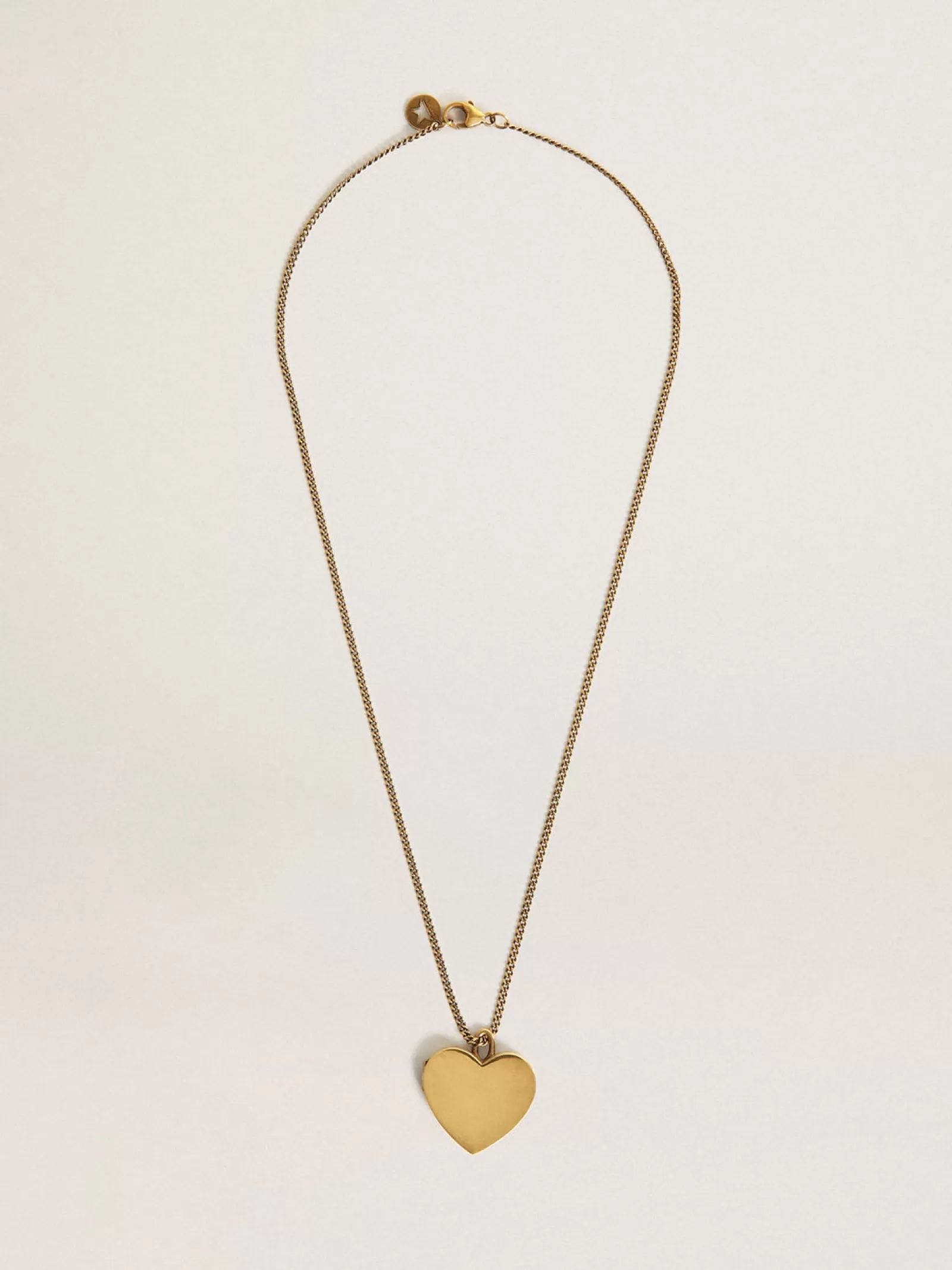 Collier or ancien avec charms cœur | Golden Goose New