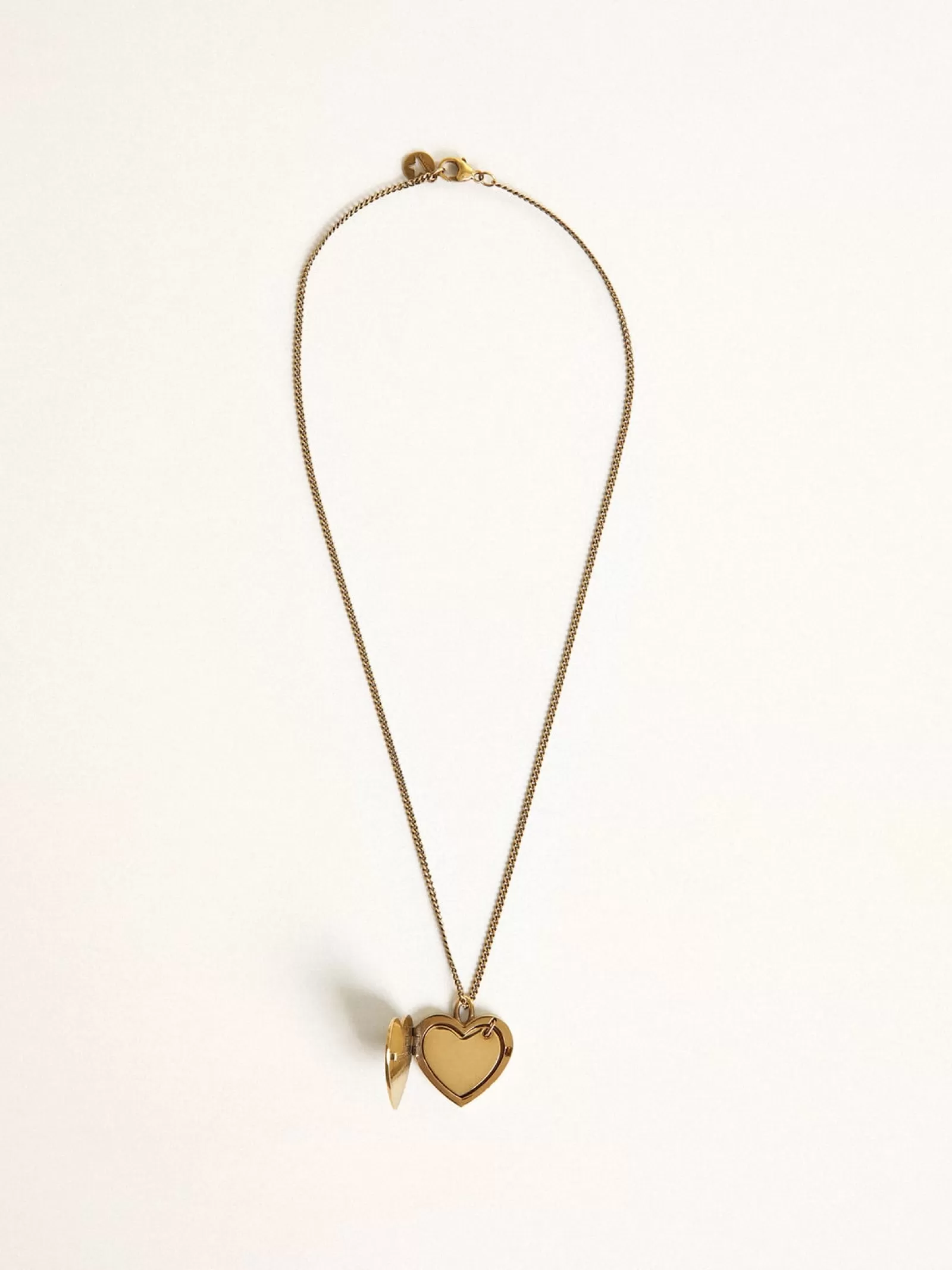 Collier or ancien avec charms cœur | Golden Goose New