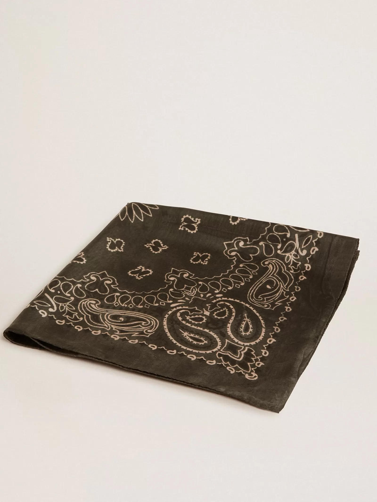 Foulard vert mousse à motif cachemire | Golden Goose Hot