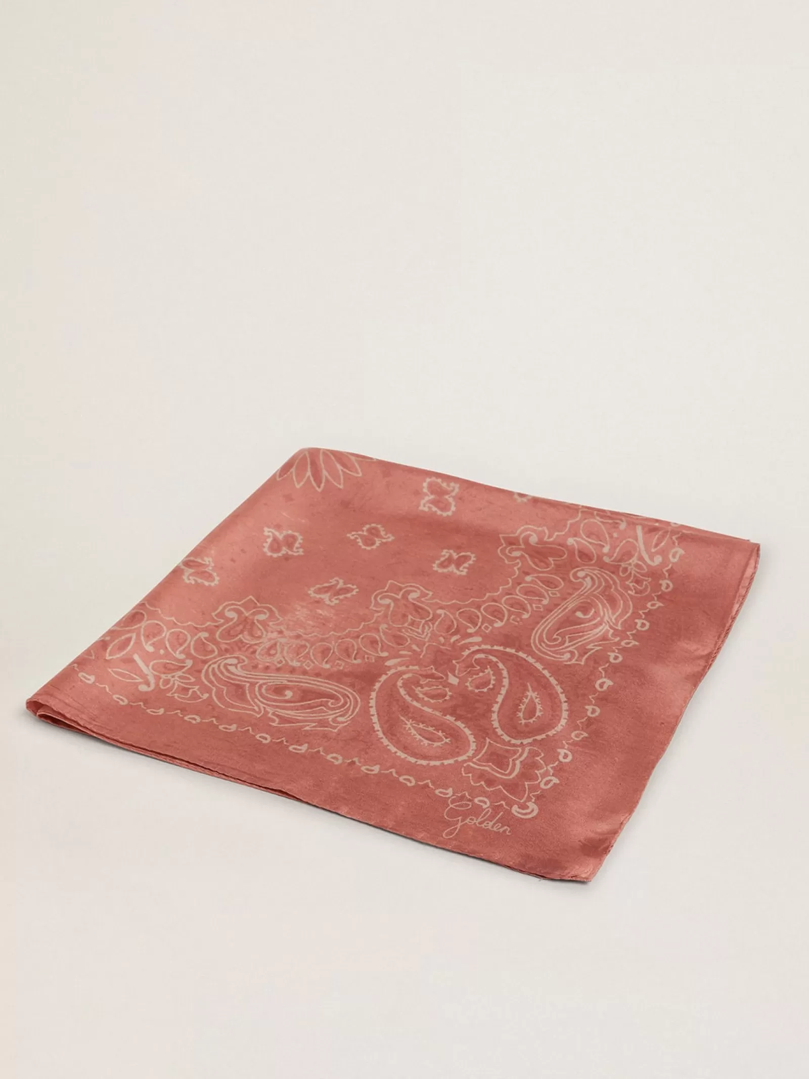 Foulard vieux rose à motif cachemire | Golden Goose Best Sale