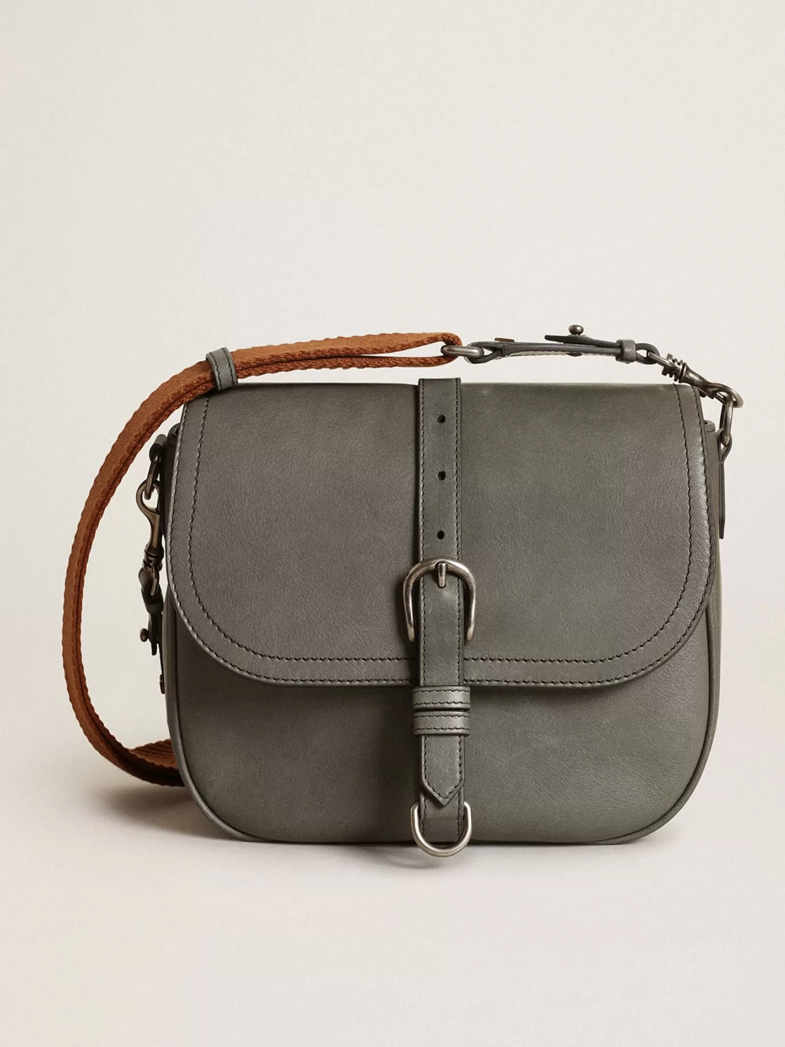 Francis Bag moyen femme en cuir gris pierre | Golden Goose Cheap