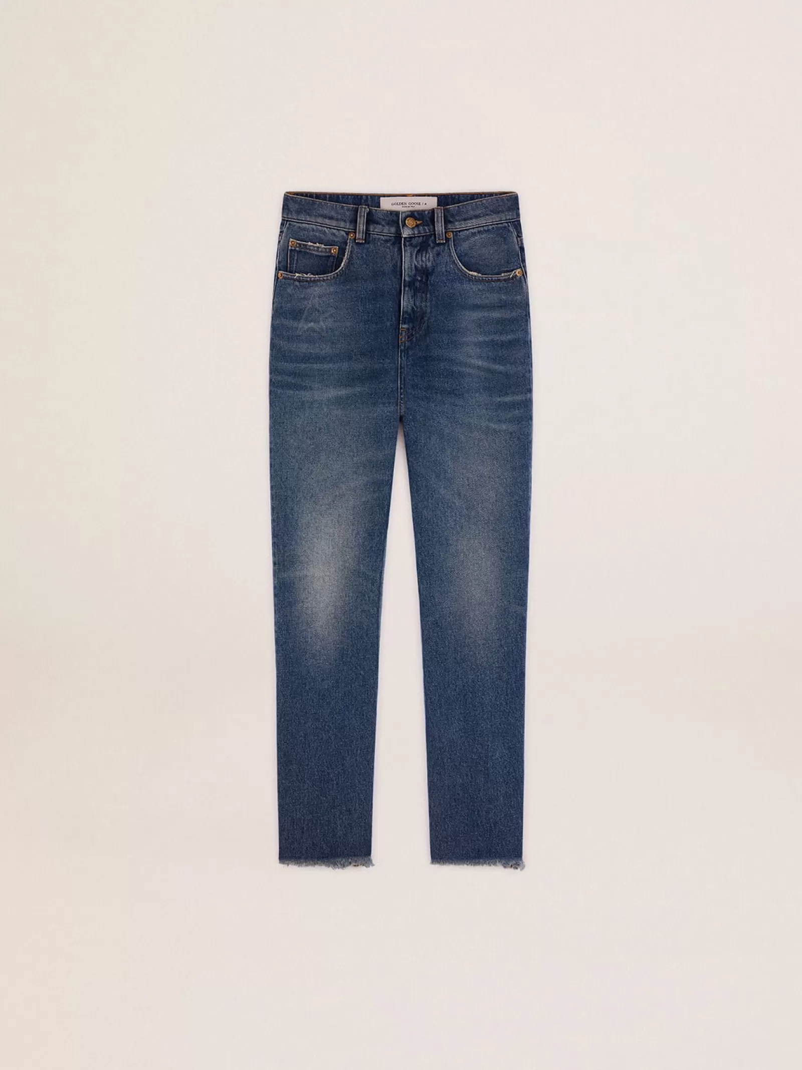 Jean cropped évasé femme avec délavage moyen | Golden Goose Flash Sale