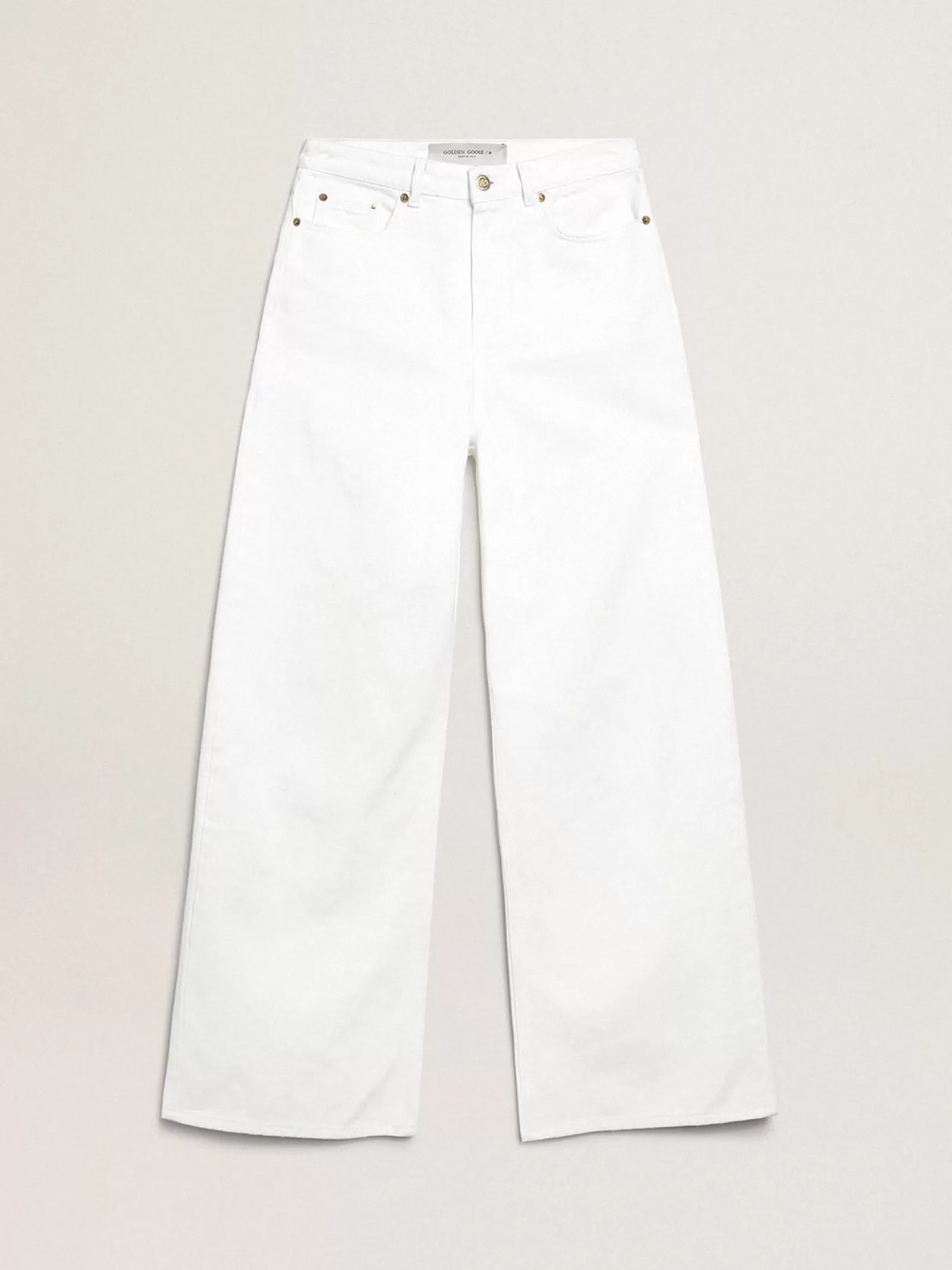 Jean large en bull denim blanc | Golden Goose Cheap