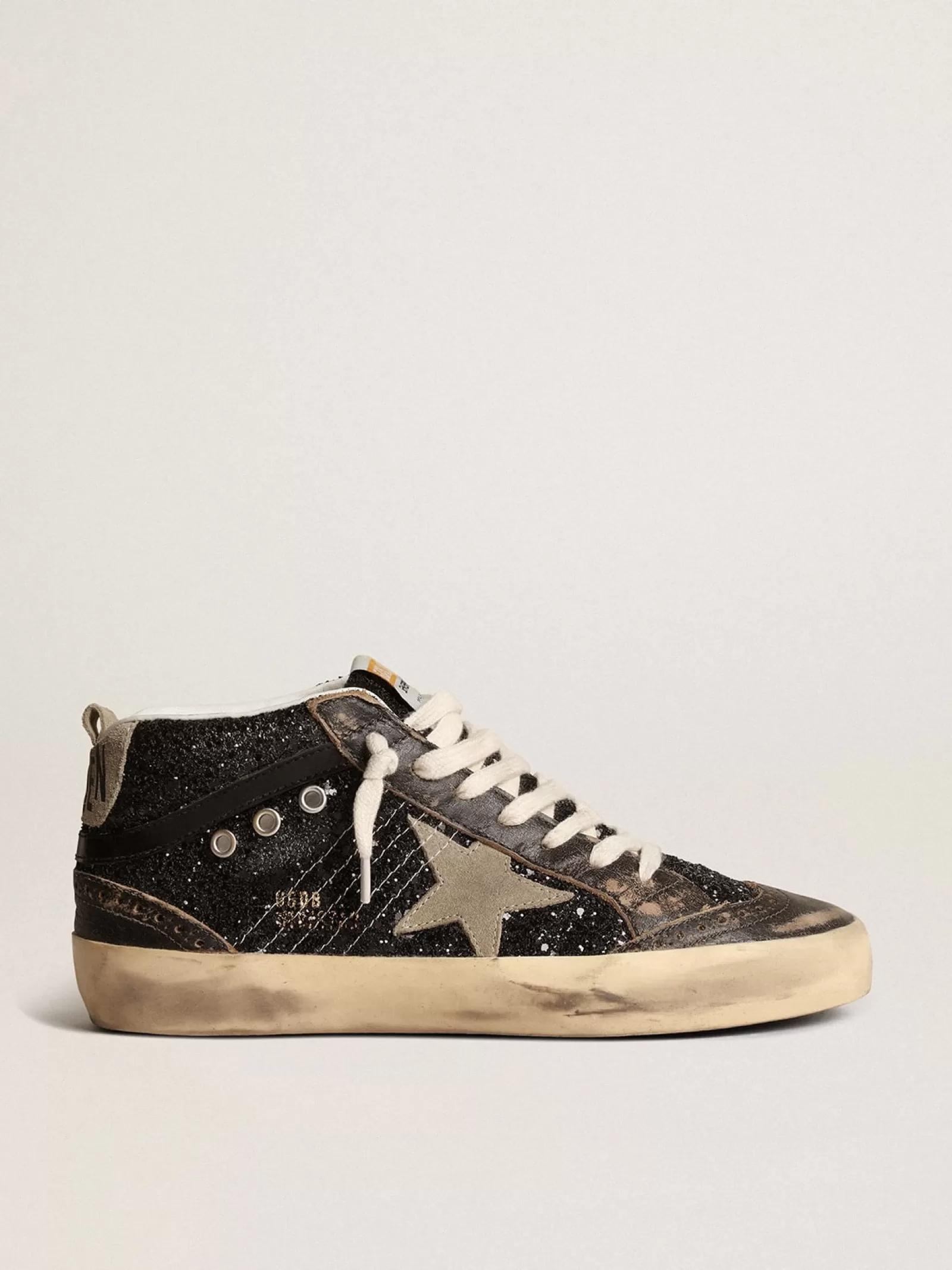 Mid Star avec contrefort en daim tourterelle | Golden Goose Best