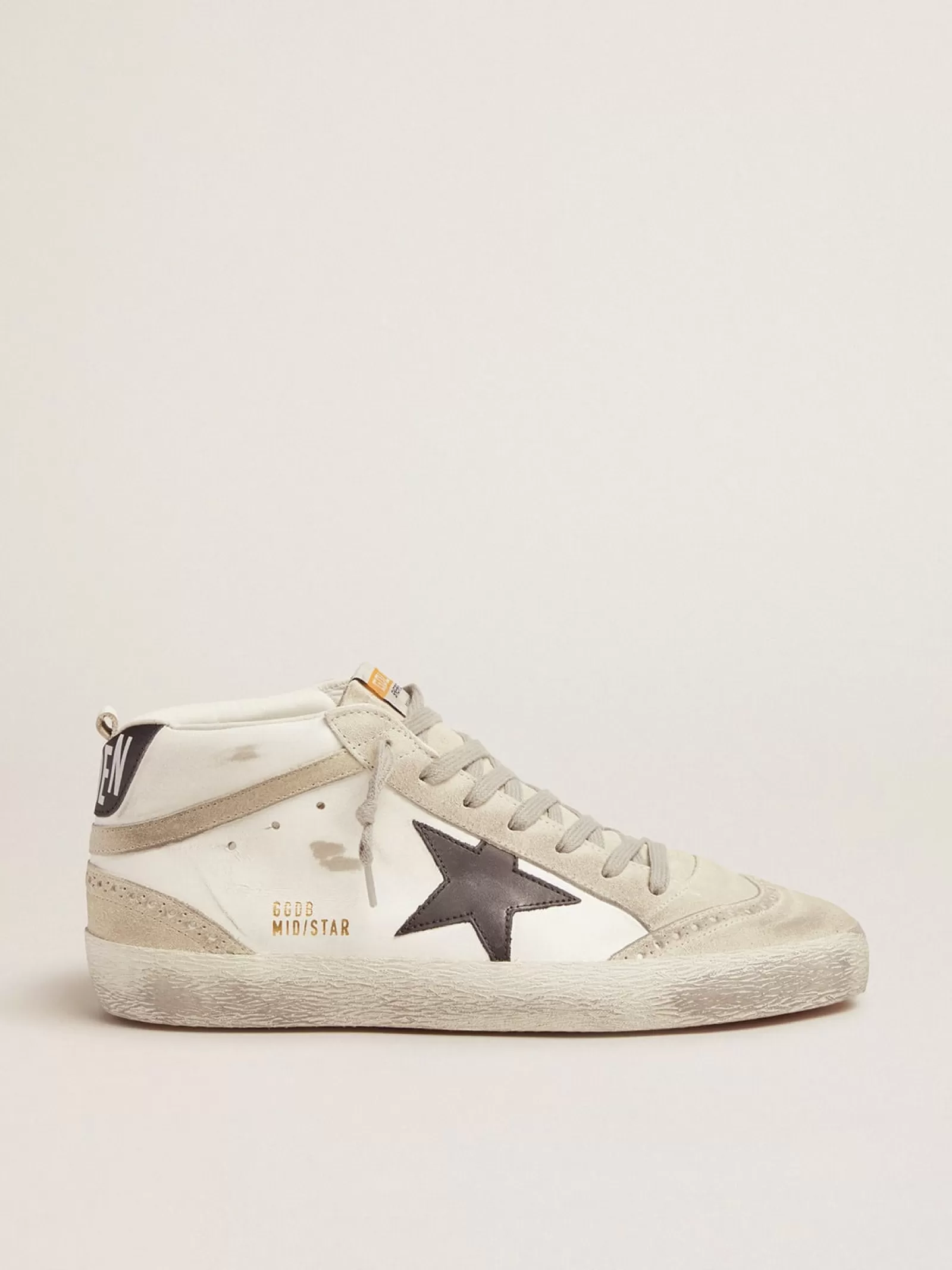 Mid Star homme blanches avec étoile noire | Golden Goose Store