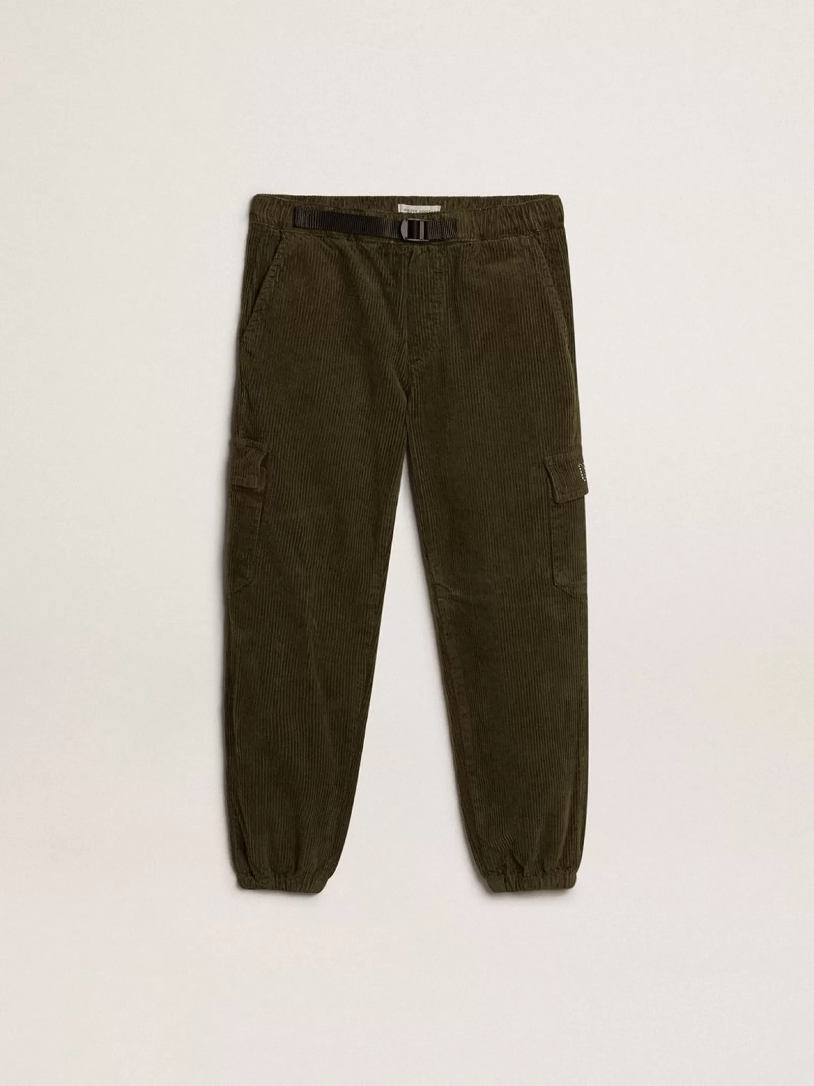 Pantalon cargo en coton vert foncé | Golden Goose Cheap