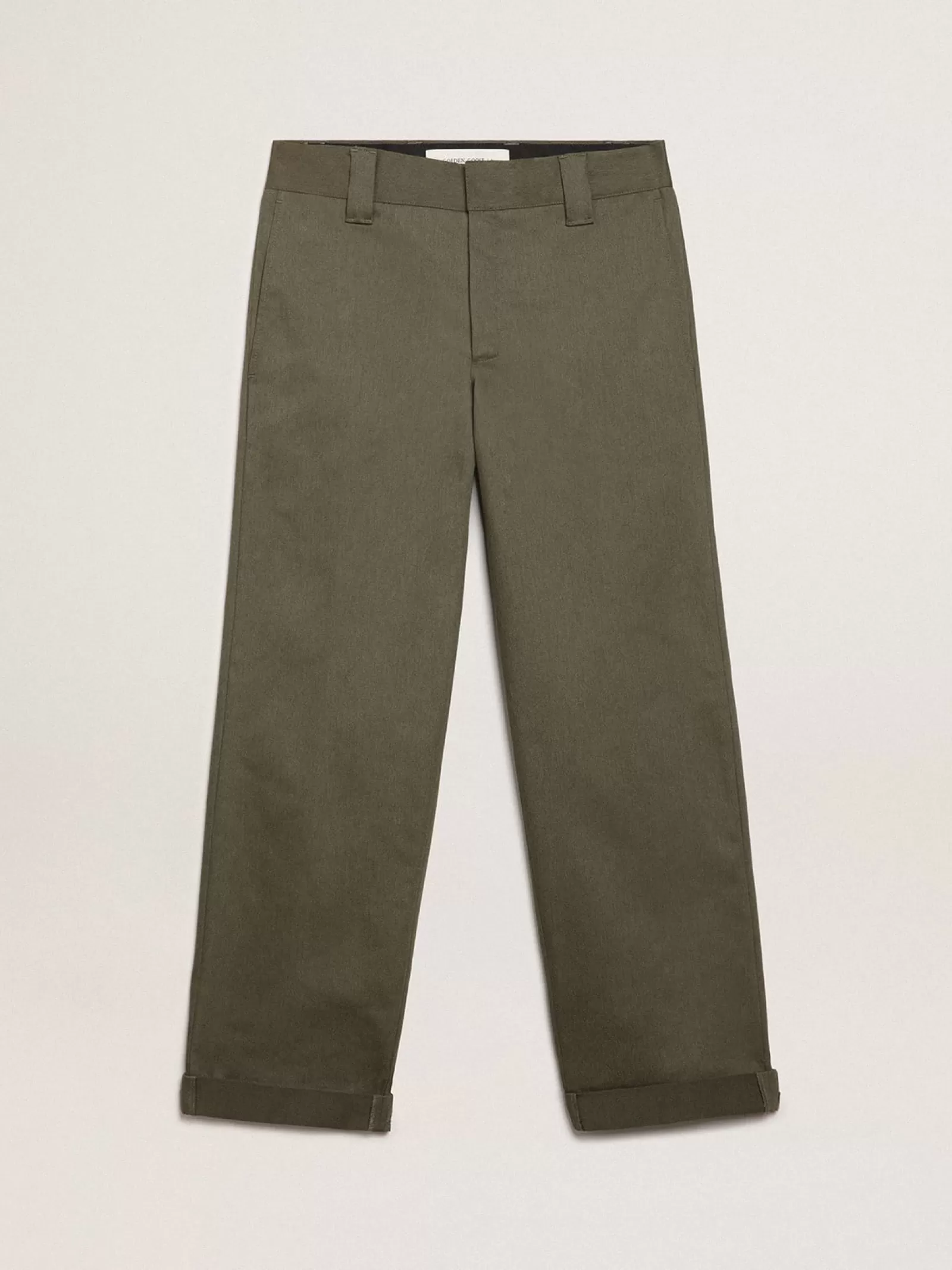 Pantalon chino Golden Collection vert militaire | Golden Goose Store