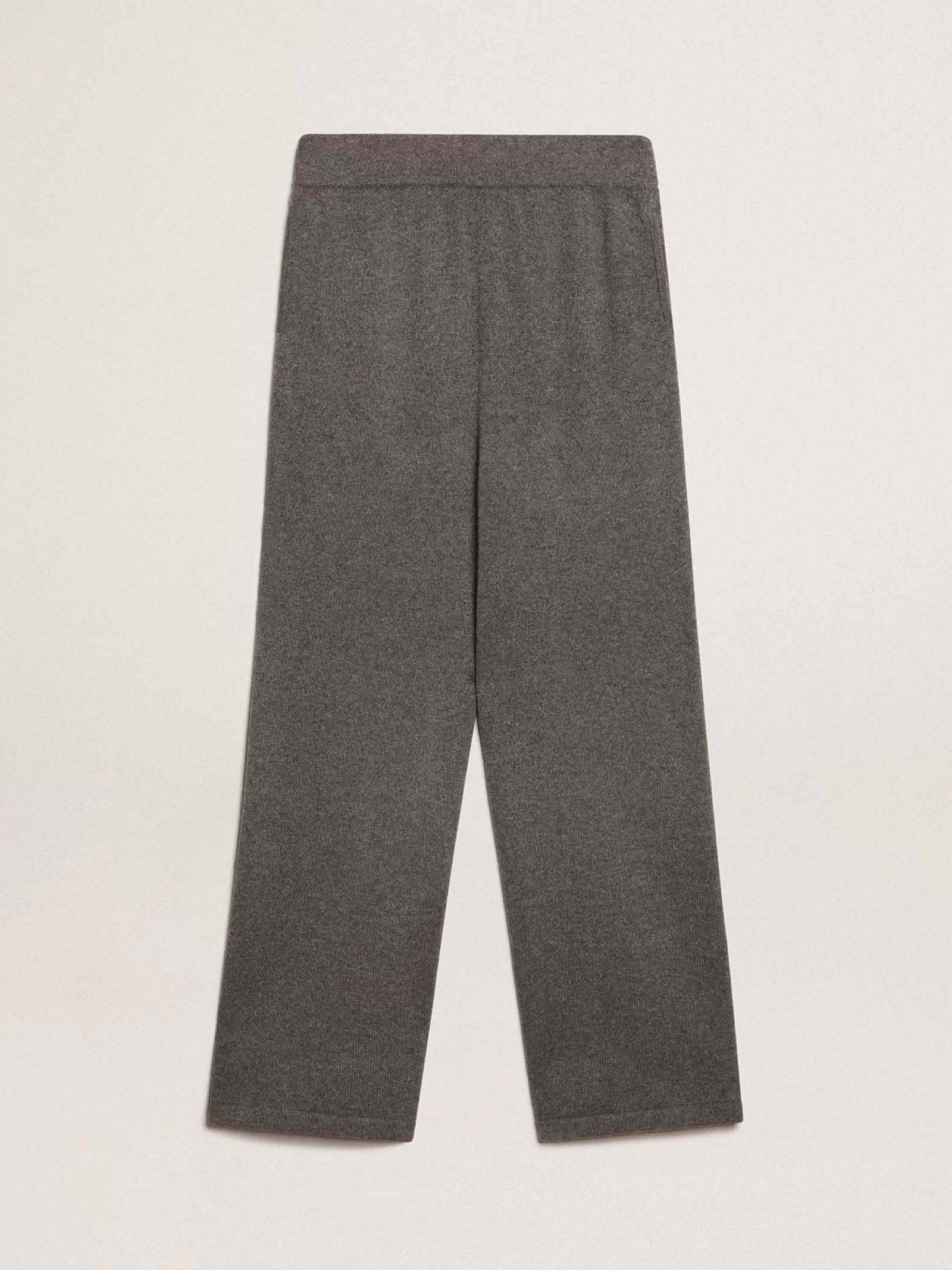 Pantalon de jogging pour femme en cachemire mélangé gris | Golden Goose New