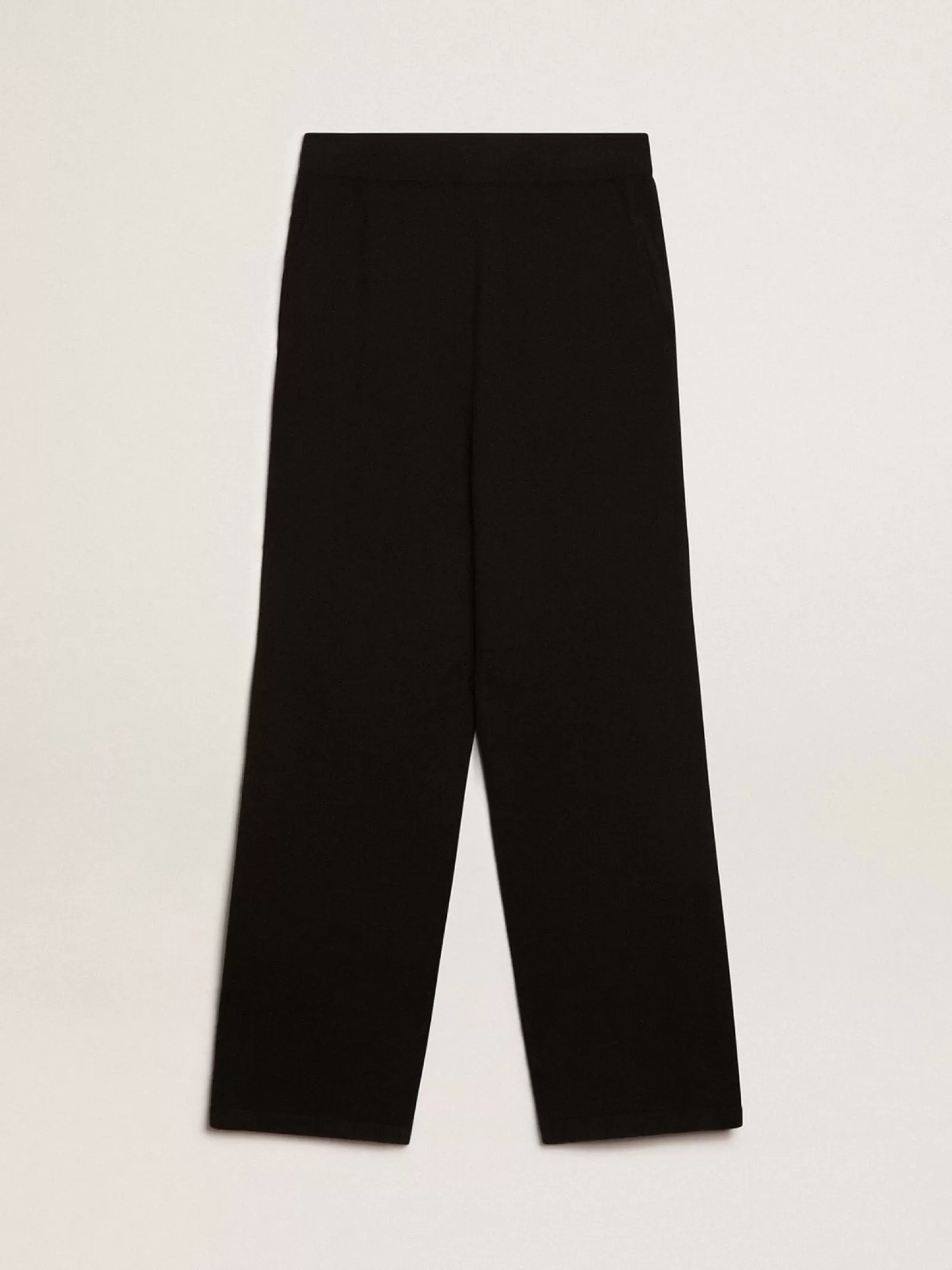 Pantalon de jogging pour femme en cachemire mélangé noir | Golden Goose New