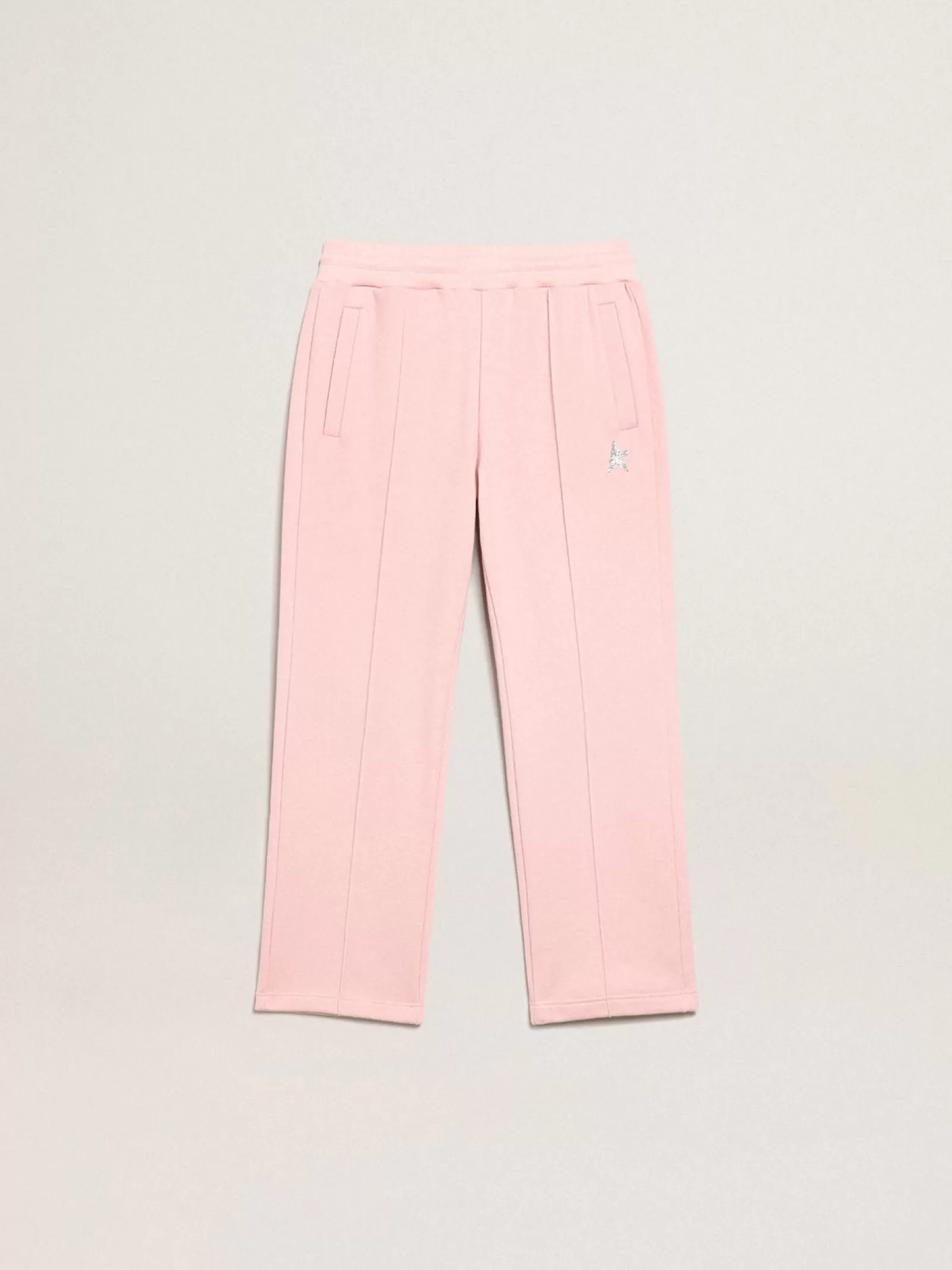 Pantalon de jogging rose avec étoile pailletée sur le devant | Golden Goose Sale