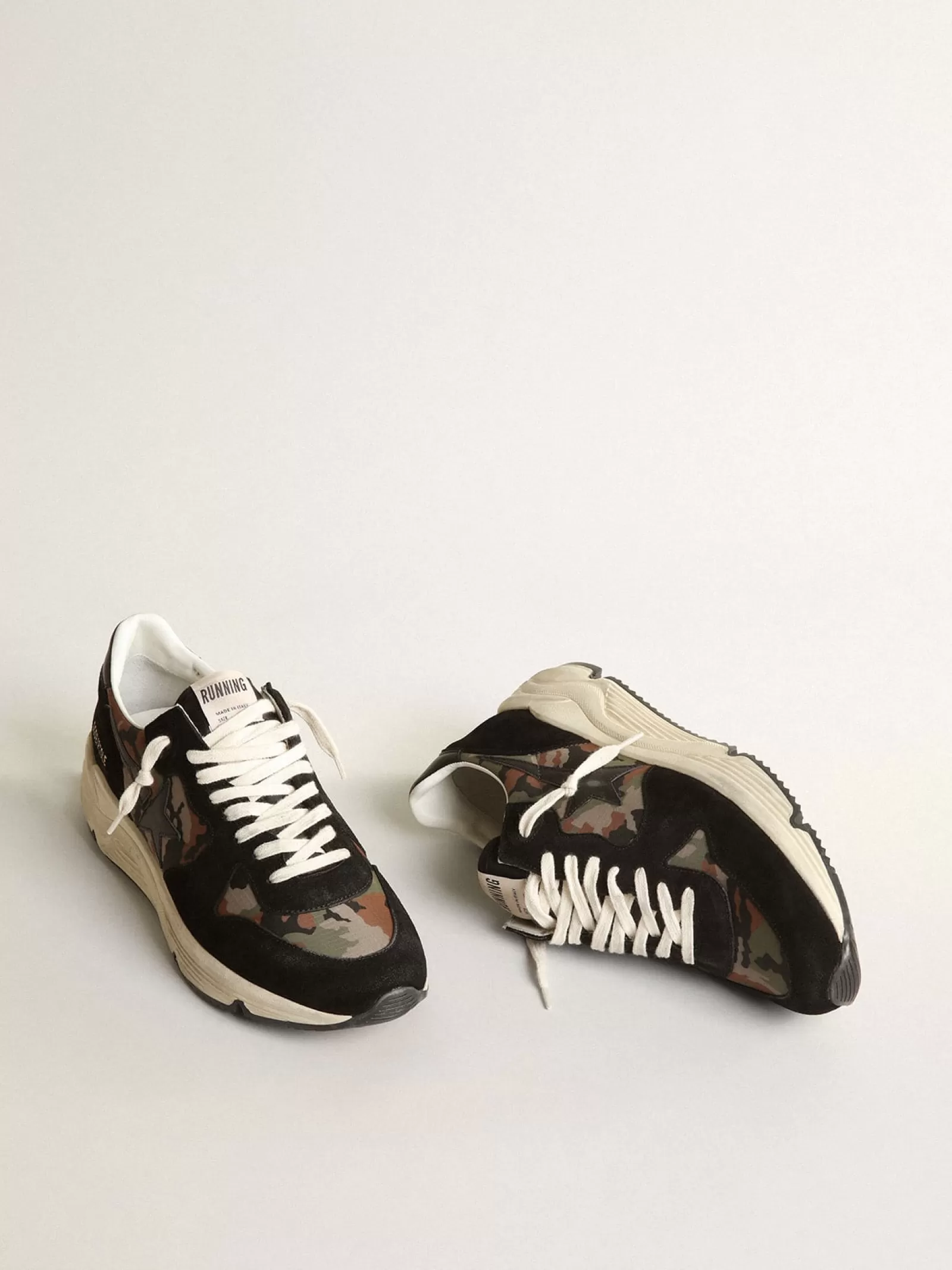 Running Sole homme en nylon ripstop à imprimé camouflage | Golden Goose New