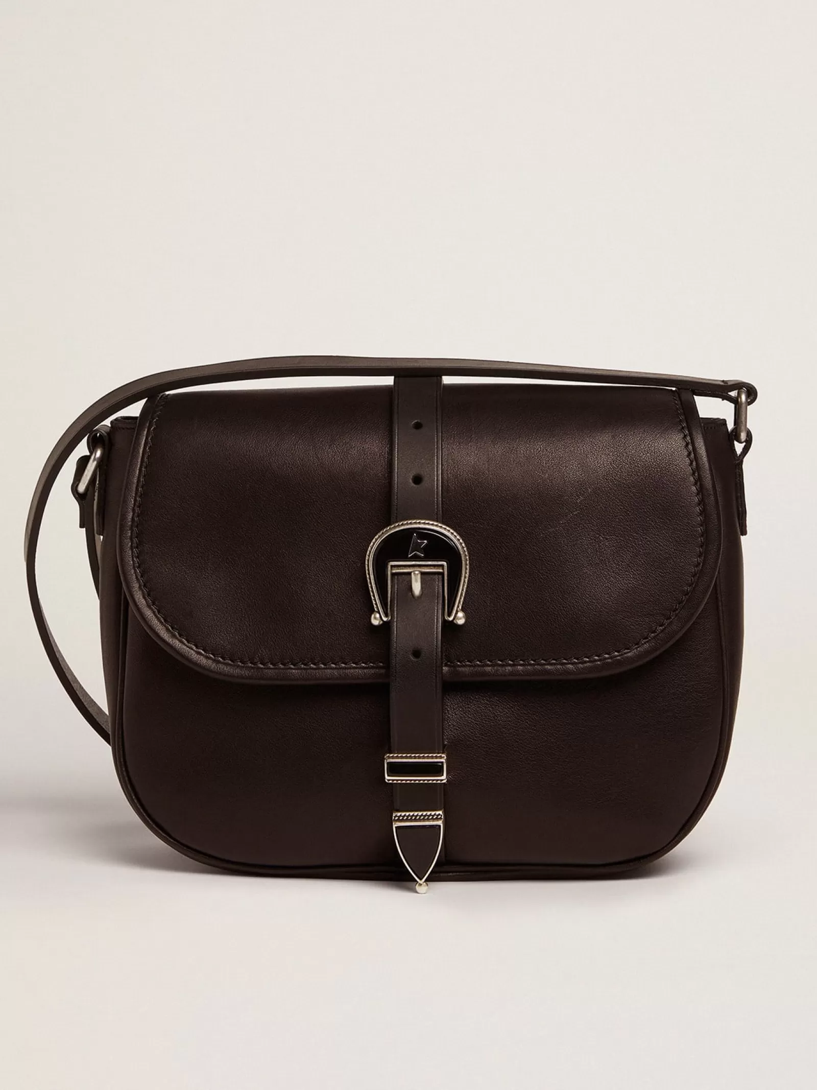 Sac Rodeo Bag moyen noir en cuir | Golden Goose New