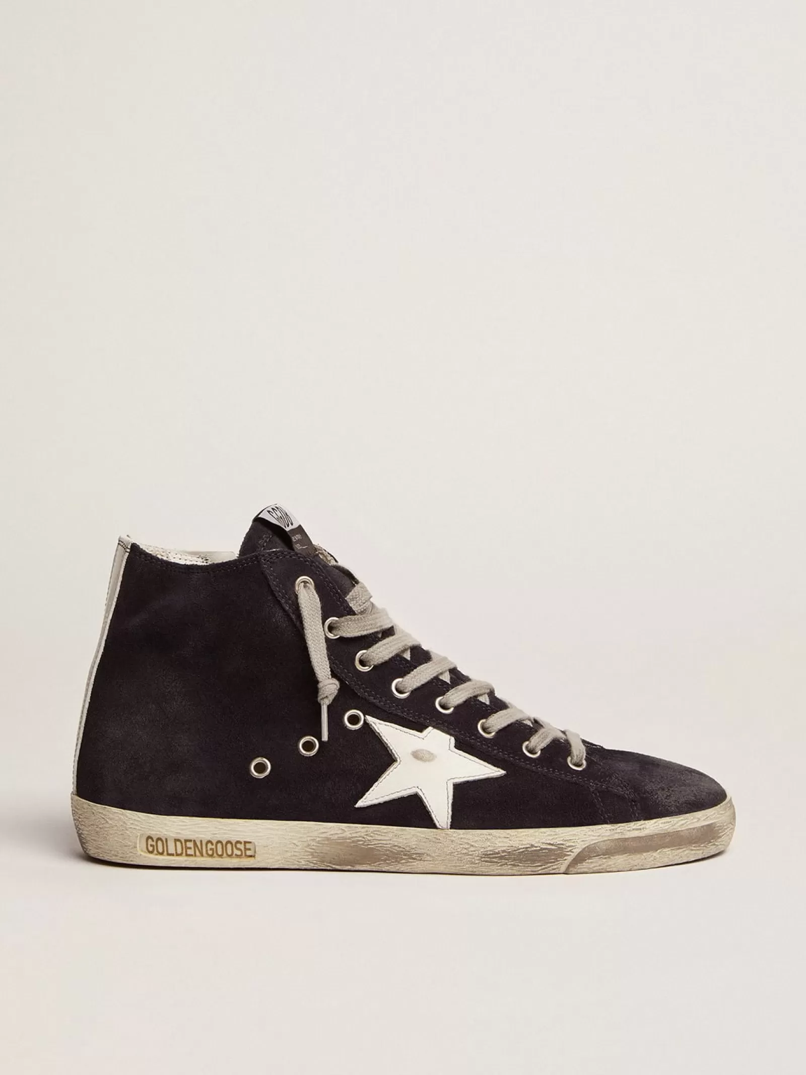 Sneakers Francy en cuir avec étoile et talon en cuir | Golden Goose New