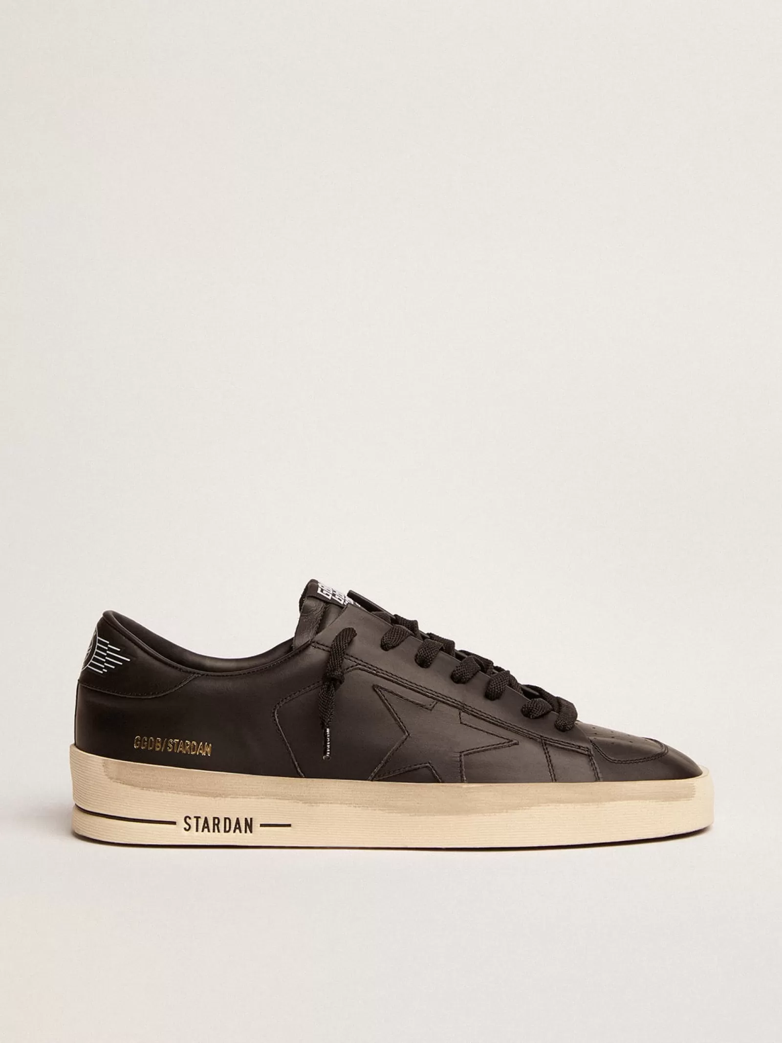 Stardan homme en cuir total black | Golden Goose Shop