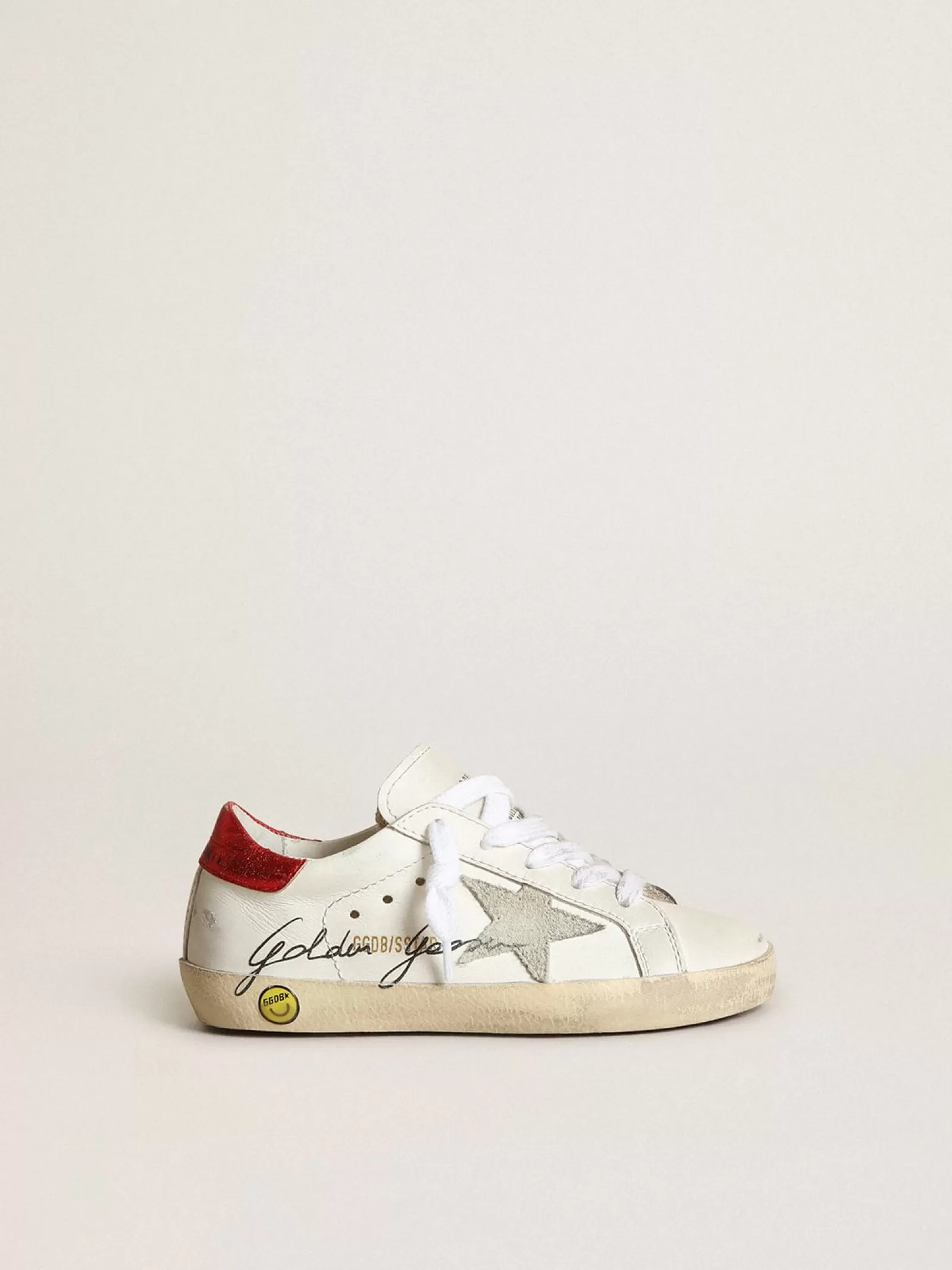 Super-Star Young avec étoile en daim gris | Golden Goose Outlet