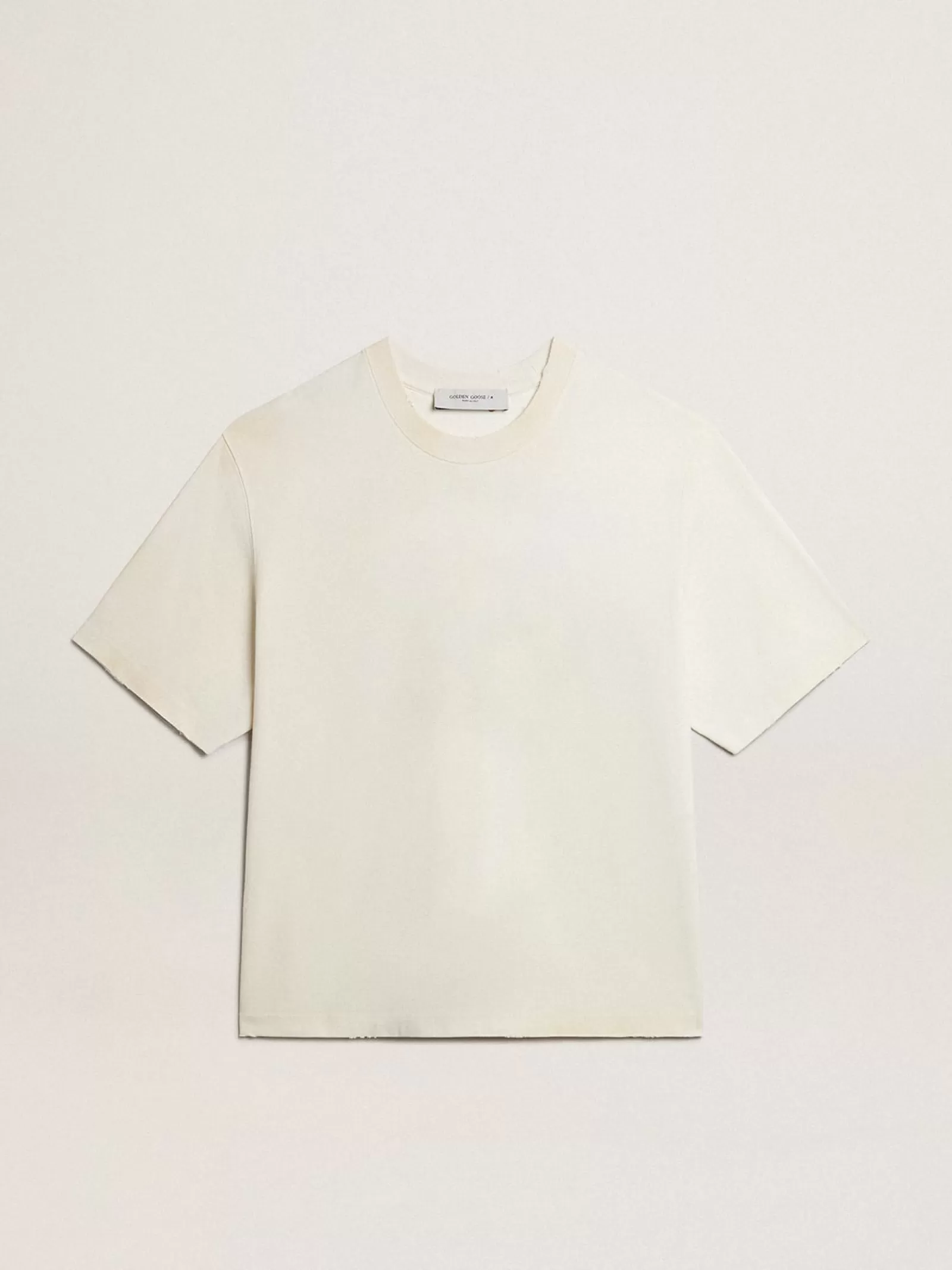 T-shirt CNY blanc vieilli | Golden Goose Outlet