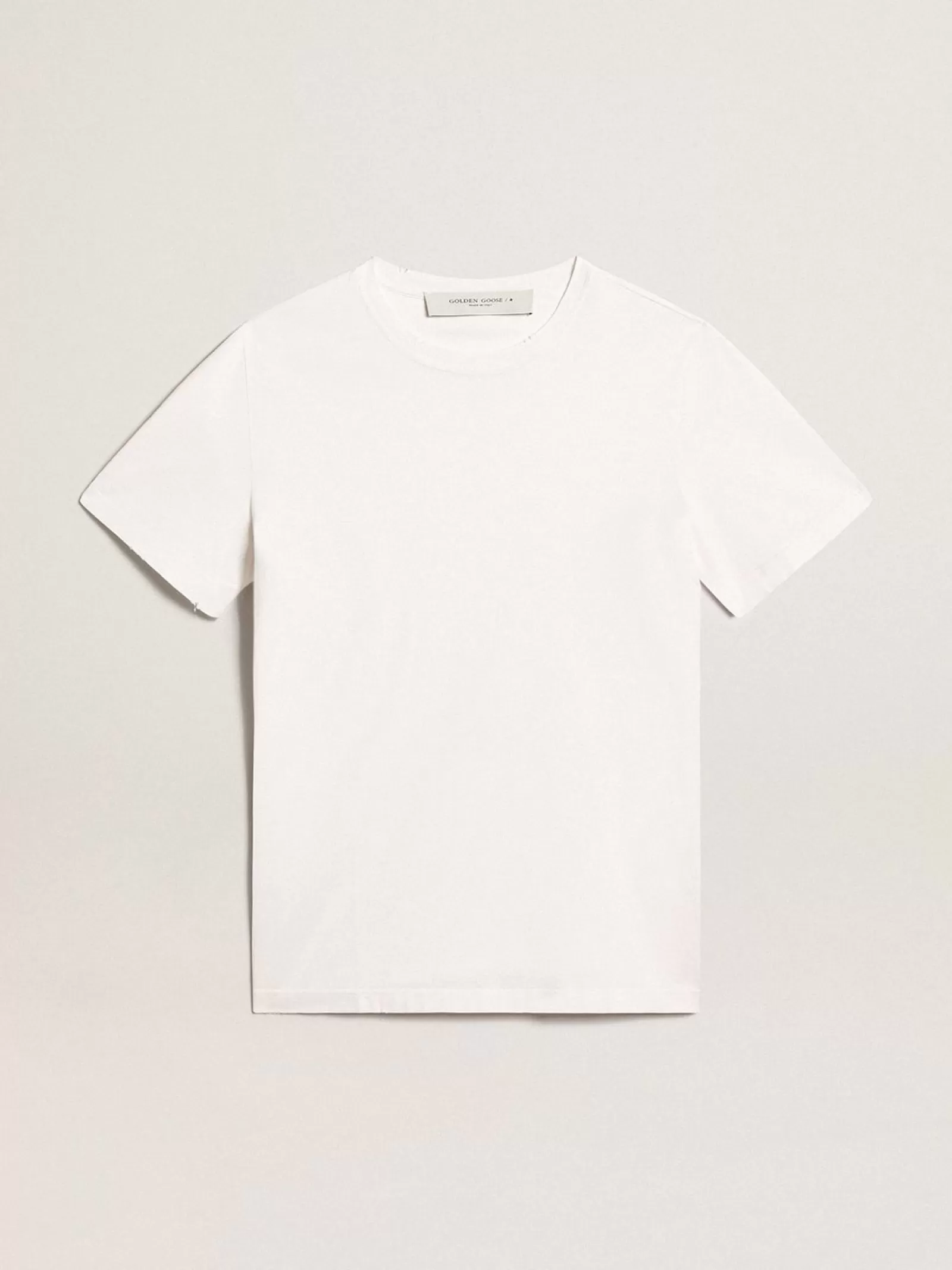 T-shirt homme blanc à l’effet usé | Golden Goose Discount