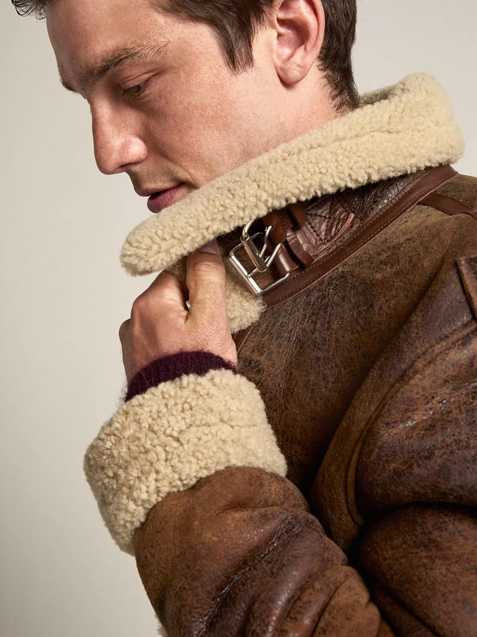 Veste Arvel collection Journey en shearling | Golden Goose Store